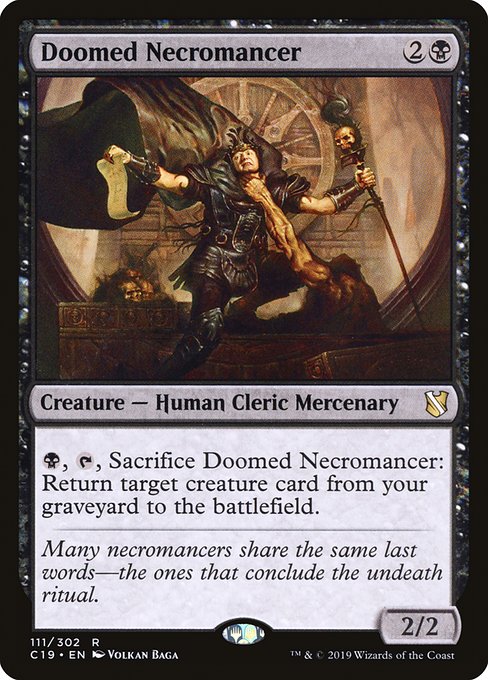 Commander 2019 - 111 - Doomed Necromancer - Rare - B - Non-foil