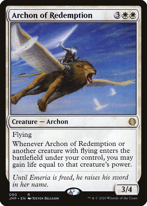 Jumpstart - 90 - Archon of Redemption - Rare - W - Non-foil