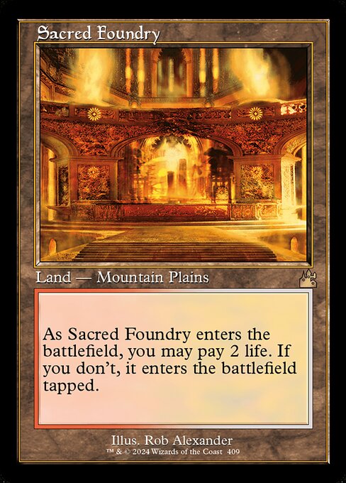 Ravnica Remastered - 409 - Sacred Foundry - Rare - C - Non-foil