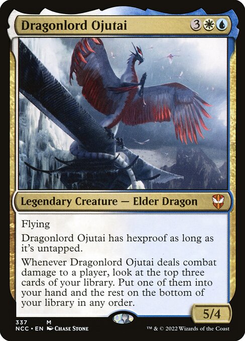 New Capenna Commander - 337 - Dragonlord Ojutai - Mythic - WU - Non-foil