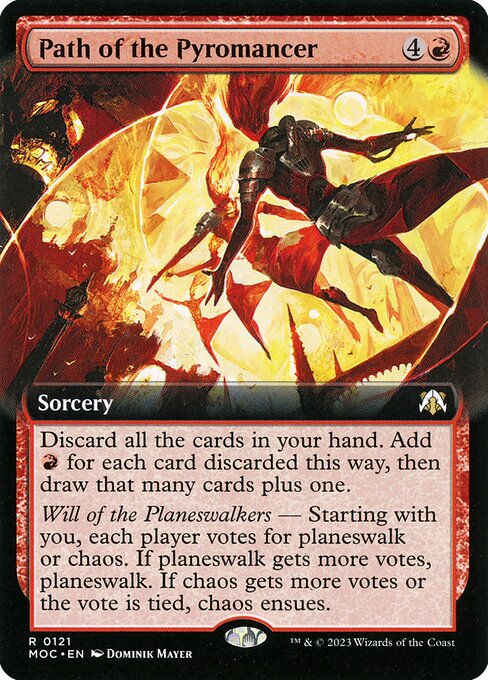 March of the Machine Commander - 121 - Path of the Pyromancer - Rare - R - Non-foil
