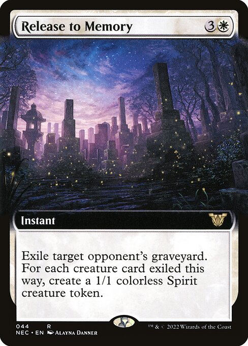 Neon Dynasty Commander - 44 - Release to Memory - Rare - W - Non-foil