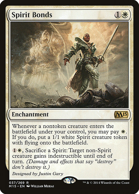 Magic 2015 - 37 - Spirit Bonds - Rare - W - Non-foil