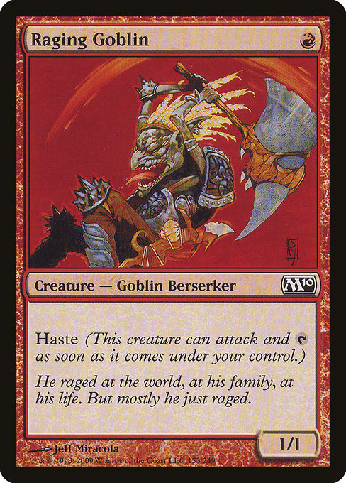 Magic 2010 - 153 - Raging Goblin - Common - R - Non-foil