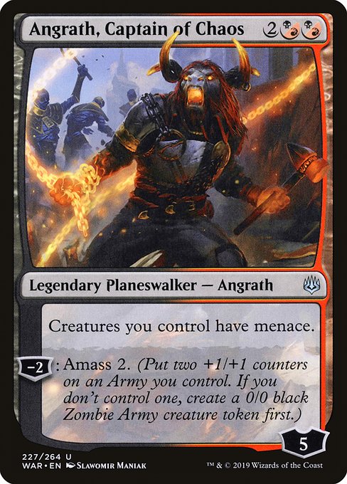 War of the Spark - 227 - Angrath, Captain of Chaos - Uncommon - BR - Non-foil