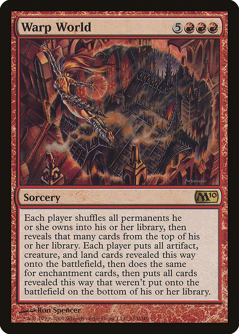 Magic 2010 - 163 - Warp World - Rare - R - Non-foil