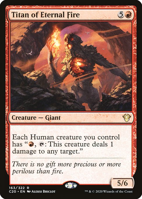 Commander 2020 - 163 - Titan of Eternal Fire - Rare - R - Non-foil