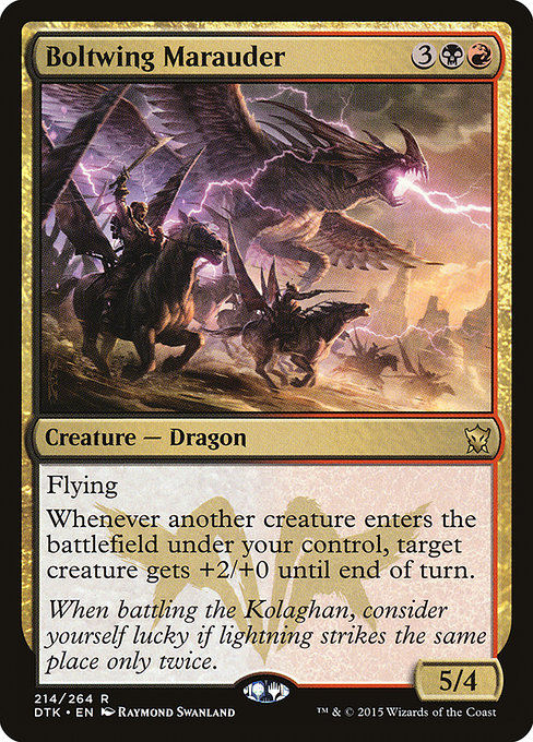 Dragons of Tarkir - 214 - Boltwing Marauder - Rare - BR - Non-foil