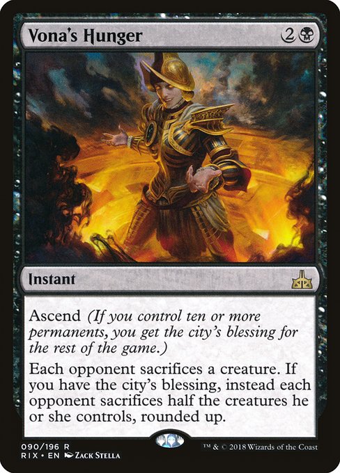 Rivals of Ixalan - 90 - Vona's Hunger - Rare - B - Non-foil