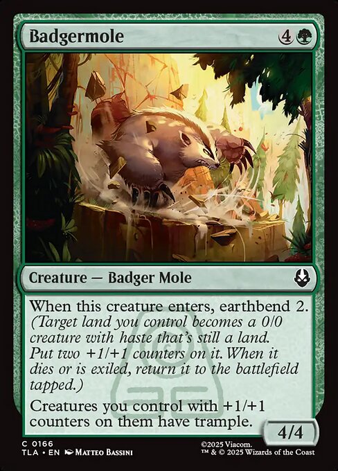 Avatar: The Last Airbender - 166 - Badgermole - Common - G - Non-foil