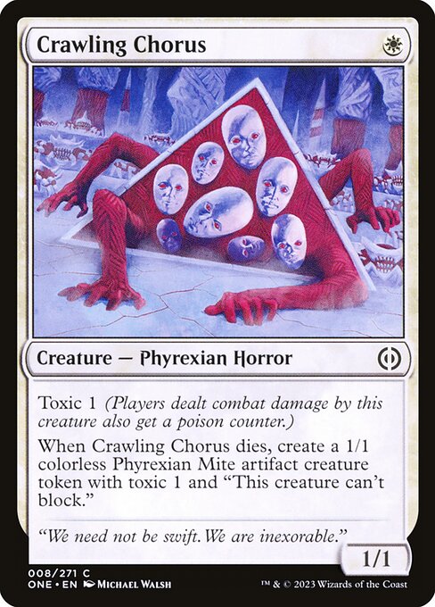 Phyrexia: All Will Be One - 8 - Crawling Chorus - Common - W - Non-foil