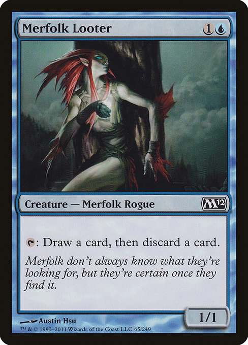 Magic 2012 - 65 - Merfolk Looter - Common - U - Non-foil