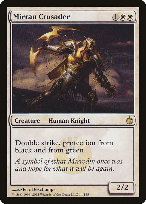 Mirrodin Besieged - 14 - Mirran Crusader - Rare - W - Non-foil
