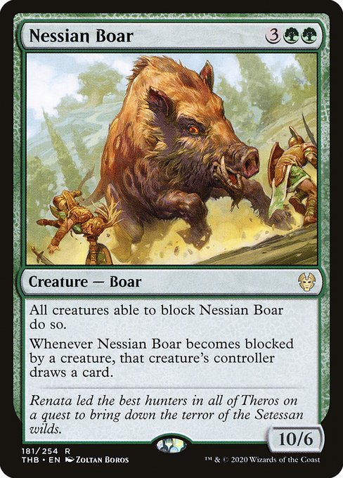 Theros Beyond Death - 181 - Nessian Boar - Rare - G - Non-foil