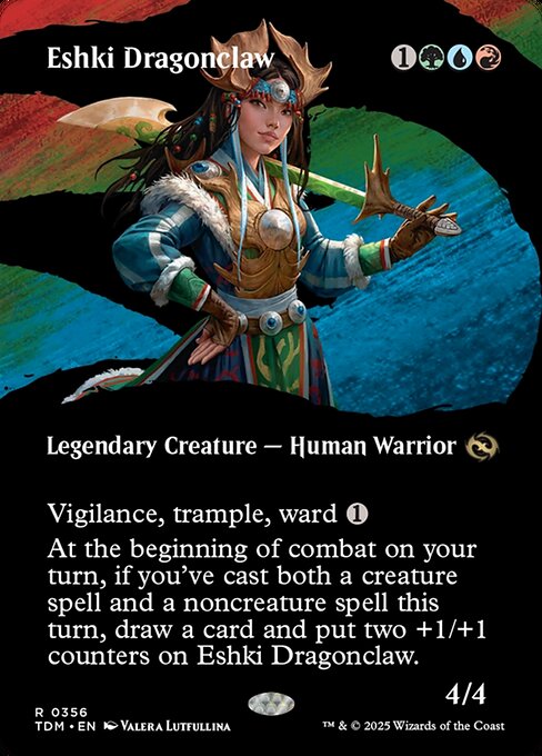 Tarkir: Dragonstorm - 356 - Eshki Dragonclaw - Rare - Multi - Foil