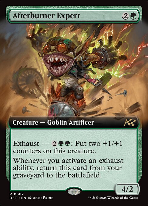 Aetherdrift - 387 - Afterburner Expert - Rare - G - Foil