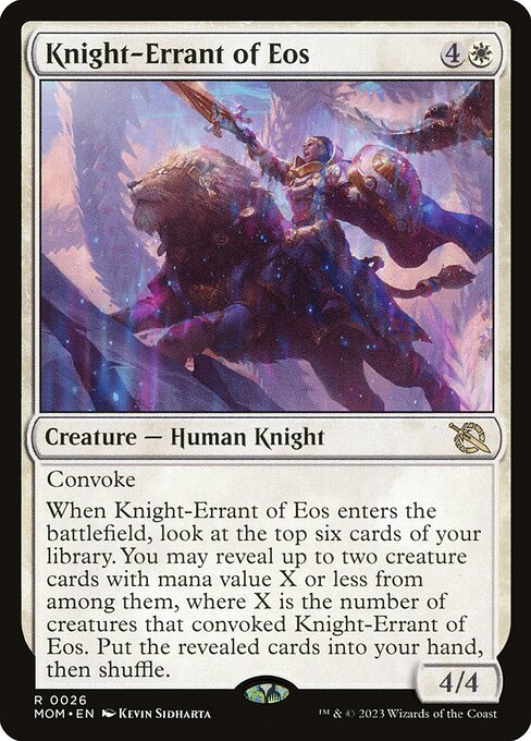 March of the Machine - 26 - Knight-Errant of Eos - Rare - W - Non-foil