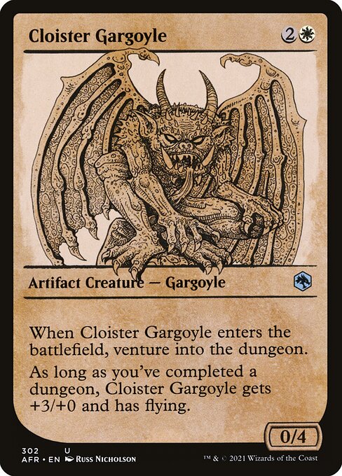 Adventures in the Forgotten Realms - 302 - Cloister Gargoyle - Uncommon - W - Non-foil