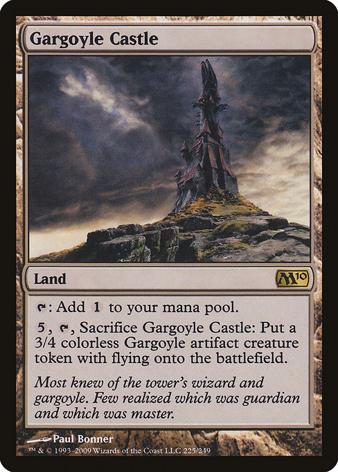 Magic 2010 - 225 - Gargoyle Castle - Rare - C - Non-foil