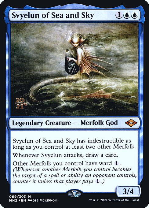 Modern Horizons 2 Promos - 69s - Svyelun of Sea and Sky - Mythic - U - Foil - Datestamped Promo