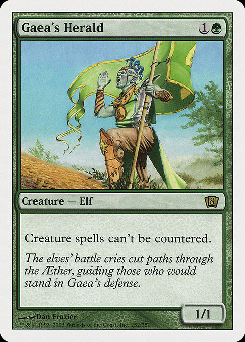 Eighth Edition - 252 - Gaea's Herald - Rare - G - Non-foil