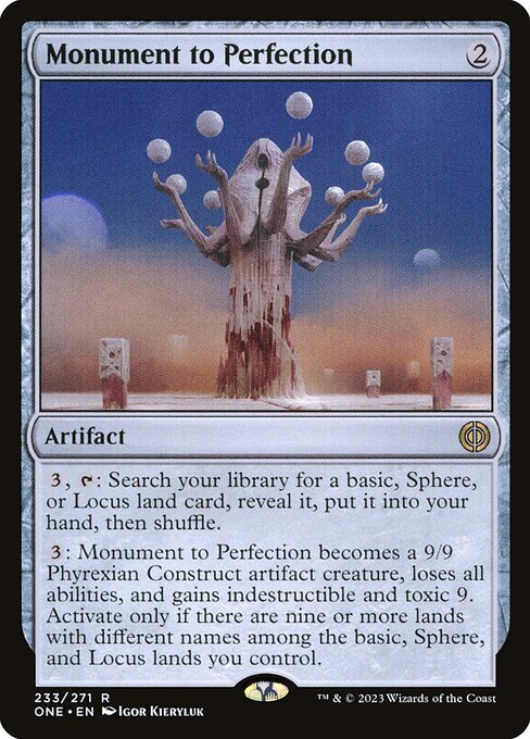 Phyrexia: All Will Be One - 233 - Monument to Perfection - Rare - C - Non-foil
