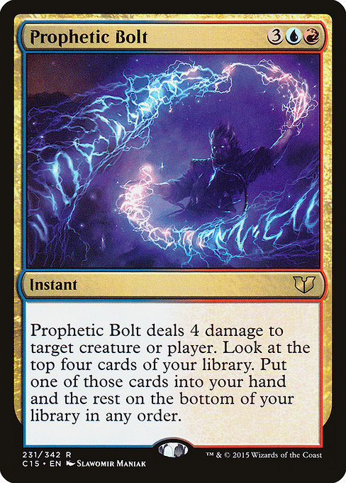 Commander 2015 - 231 - Prophetic Bolt - Rare - UR - Non-foil