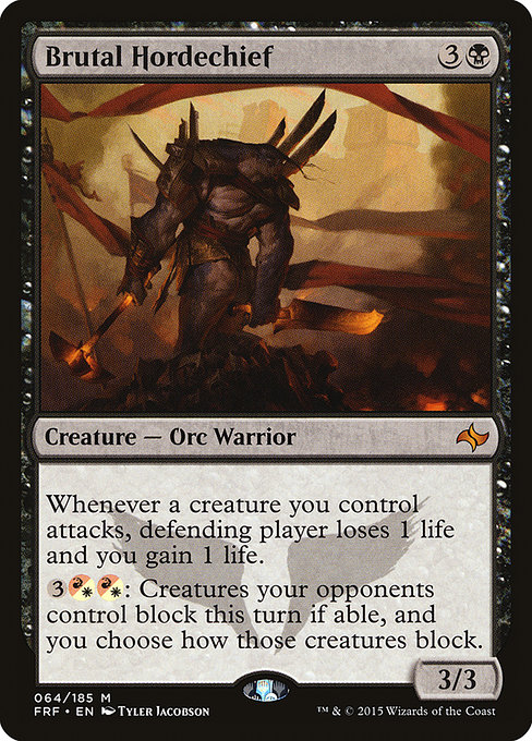 Fate Reforged - 64 - Brutal Hordechief - Mythic - B - Non-foil