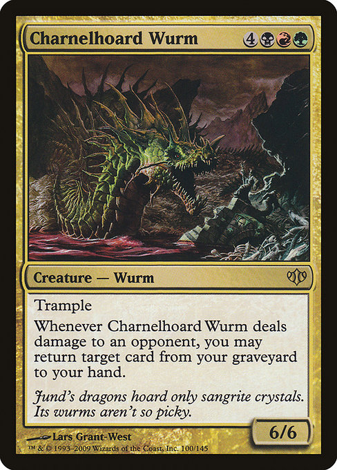 Conflux - 100 - Charnelhoard Wurm - Rare - Multi - Non-foil