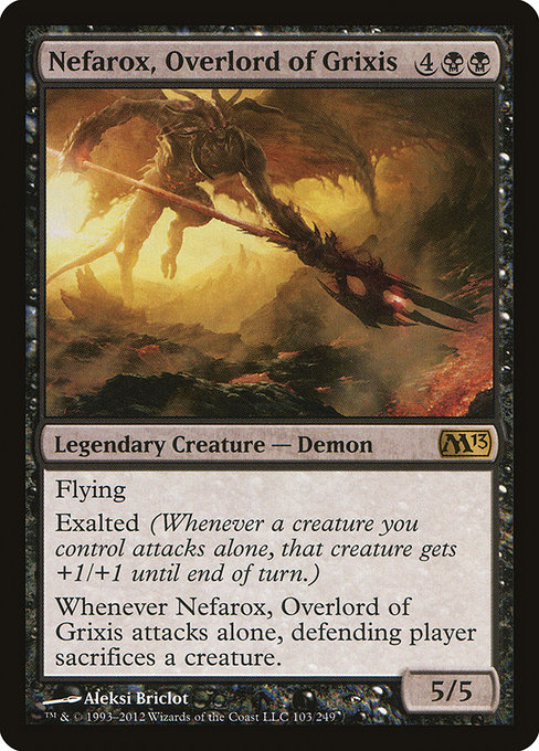 Magic 2013 - 103 - Nefarox, Overlord of Grixis - Rare - B - Non-foil