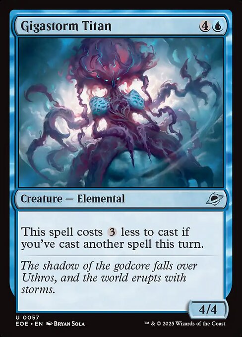 Edge of Eternities - 57 - Gigastorm Titan - Uncommon - U - Non-foil
