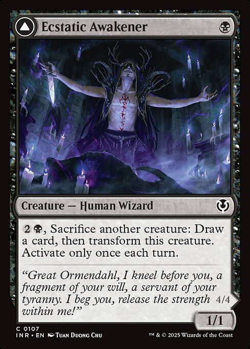 Innistrad Remastered - 107 - Ecstatic Awakener // Awoken Demon - Common - C - Non-foil