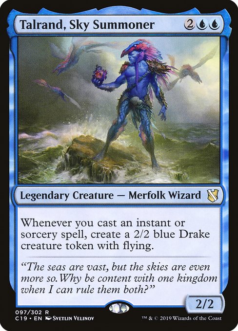 Commander 2019 - 97 - Talrand, Sky Summoner - Rare - U - Non-foil