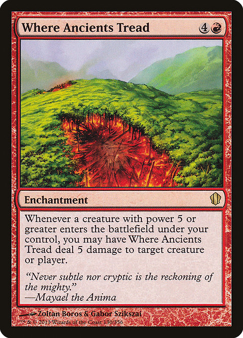 Commander 2013 - 130 - Where Ancients Tread - Rare - R - Non-foil