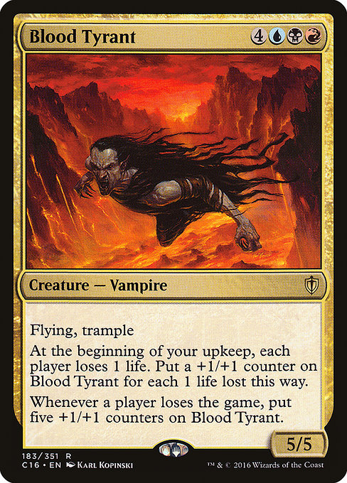 Commander 2016 - 183 - Blood Tyrant - Rare - Multi - Non-foil