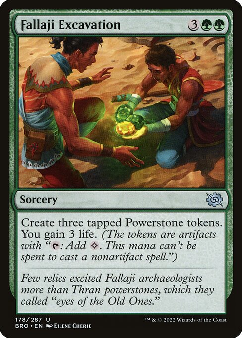 The Brothers' War - 178 - Fallaji Excavation - Uncommon - G - Non-foil