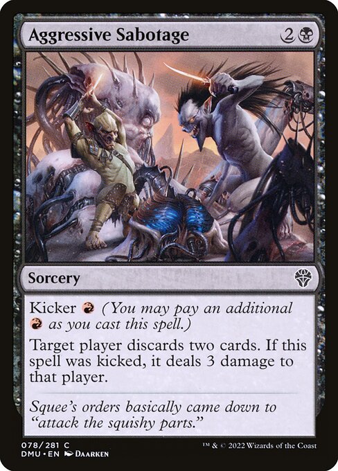 Dominaria United - 78 - Aggressive Sabotage - Common - B - Non-foil