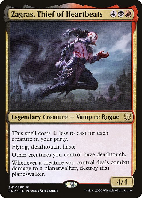 Zendikar Rising - 241 - Zagras, Thief of Heartbeats - Rare - BR - Non-foil