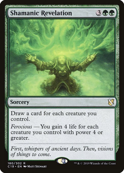 Commander 2019 - 180 - Shamanic Revelation - Rare - G - Non-foil
