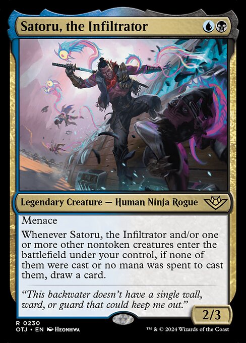 Outlaws of Thunder Junction - 230 - Satoru, the Infiltrator - Rare - UB - Non-foil