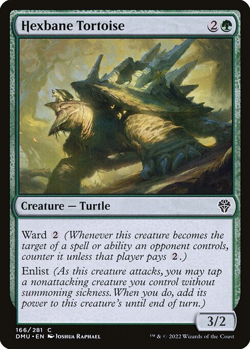 Dominaria United - 166 - Hexbane Tortoise - Common - G - Non-foil