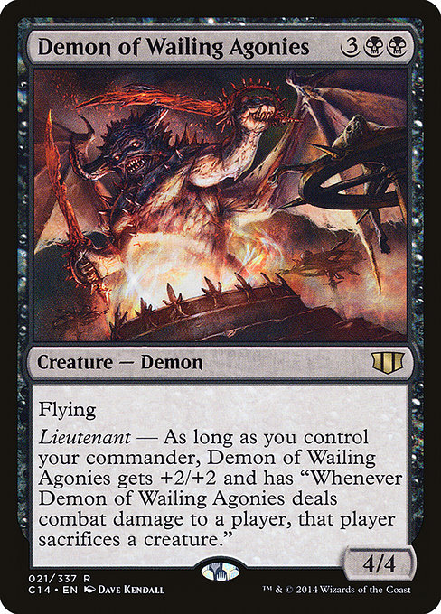 Commander 2014 - 21 - Demon of Wailing Agonies - Rare - B - Non-foil