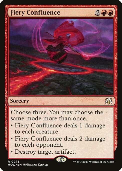 March of the Machine Commander - 278 - Fiery Confluence - Rare - R - Non-foil