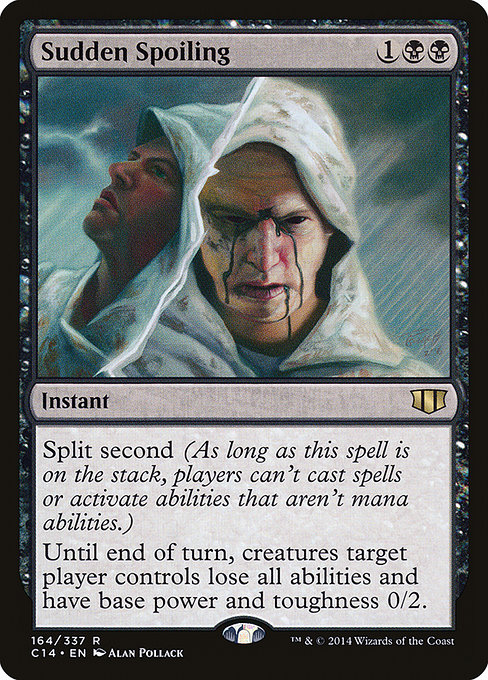 Commander 2014 - 164 - Sudden Spoiling - Rare - B - Non-foil