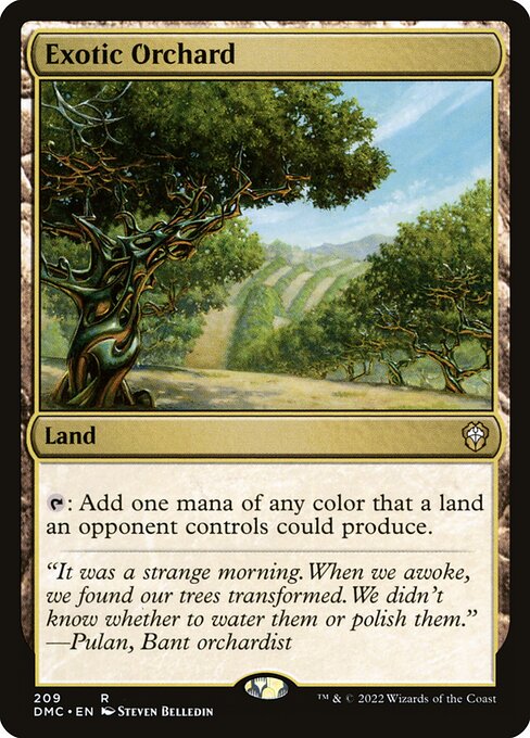 Dominaria United Commander - 209 - Exotic Orchard - Rare - C - Non-foil