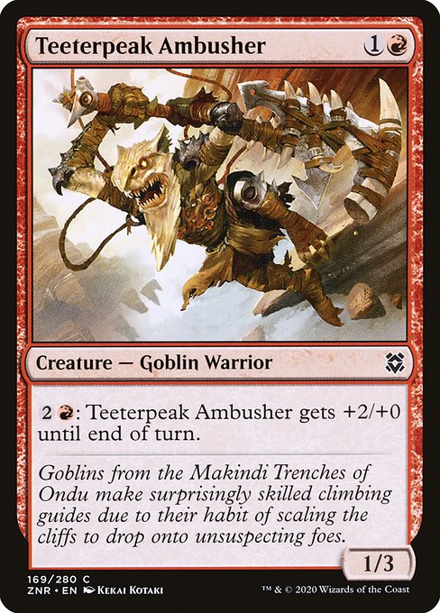 Zendikar Rising - 169 - Teeterpeak Ambusher - Common - R - Non-foil