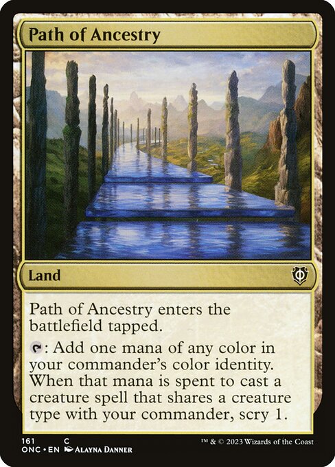 Phyrexia: All Will Be One Commander - 161 - Path of Ancestry - Common - C - Non-foil
