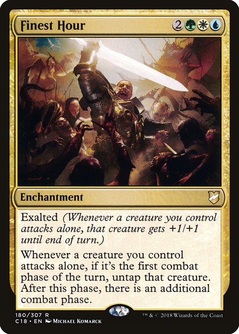 Commander 2018 - 180 - Finest Hour - Rare - Multi - Non-foil