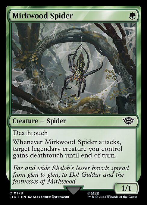 The Lord of the Rings: Tales of Middle-earth - 178 - Mirkwood Spider - Common - G - Non-foil