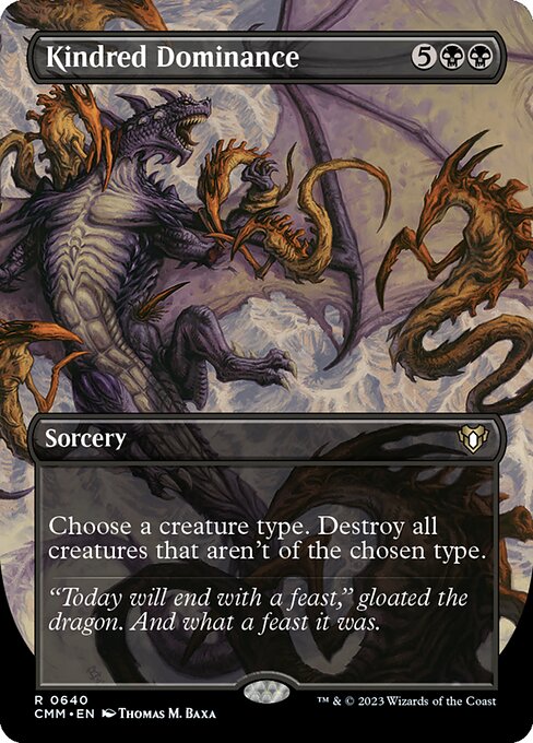 Commander Masters - 640 - Kindred Dominance - Rare - B - Foil